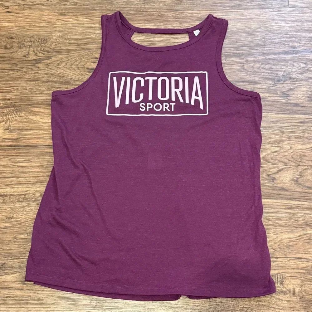 Victoria’s Secret Victoria Sport Racerback Tank Top Purple Size Medium